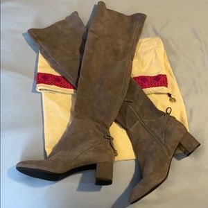 Tory Burch Laila Suede Over the Knee Boots